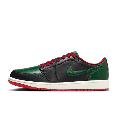 Air Jordan 1 Low OG 'Black/Gorge Green' - CZ0775-036 - 1