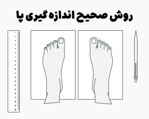 آموزش روش صحیح اندازه‌گیری پا
